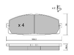 Brake Pad D1344